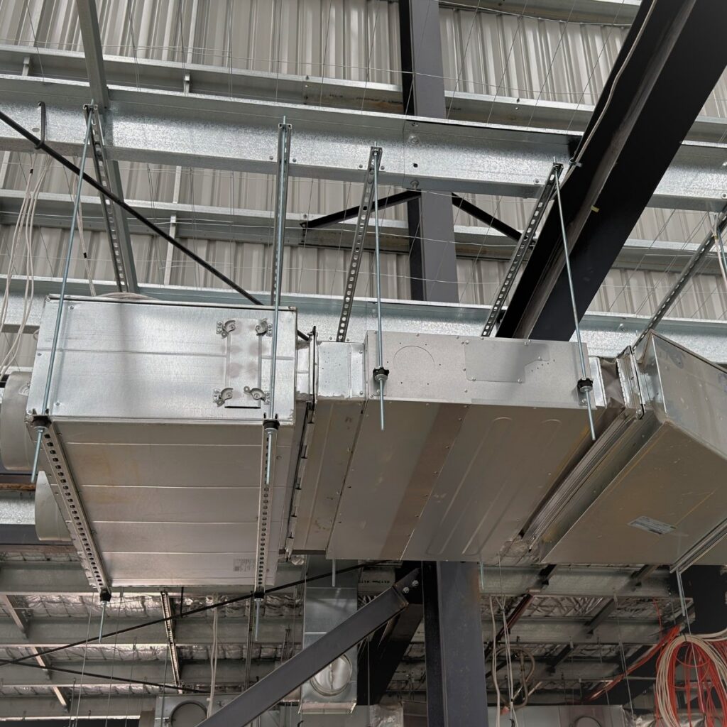 Hanging HVAC Unit on an Australian Construction Site